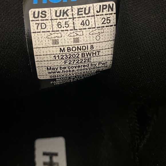 Hoka One One Men's Bondi 8 Running Sneaker Shoes, Size -M7-W8 - Picture 8 of 8